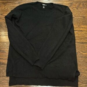 Aqua black cashmere sweater
